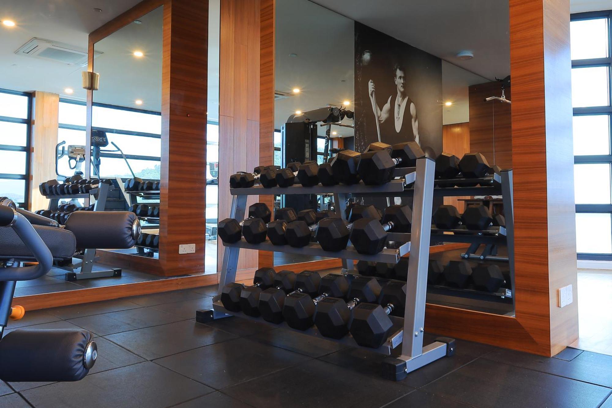 The Riyaz Lavanya Langkawi Пантай-Ченанг Екстер'єр фото A dumbbell rack